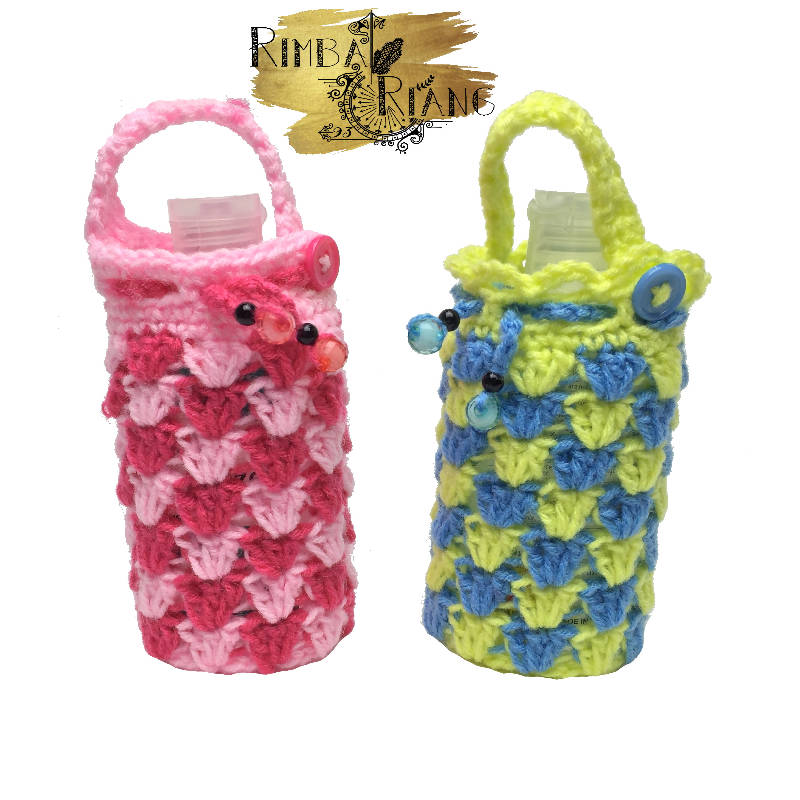 Hand sanitizer holder - crochet