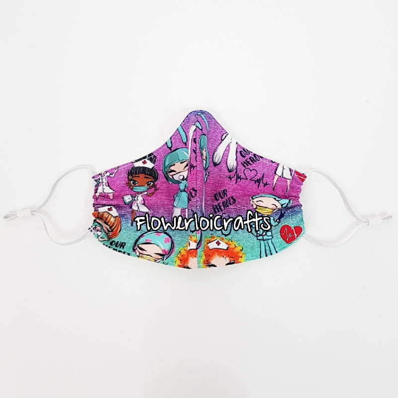 Children (6-12 y.o) Fabric Face Mask with SMMS Filter