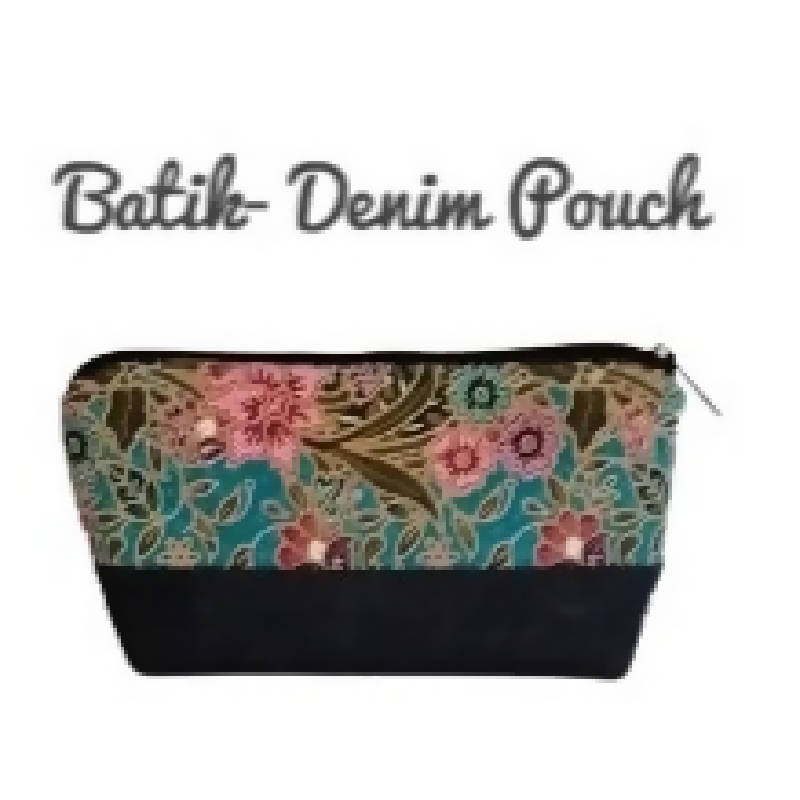Batik - Denim Pouch