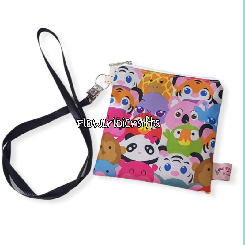Face Mask Pouch with Lanyard