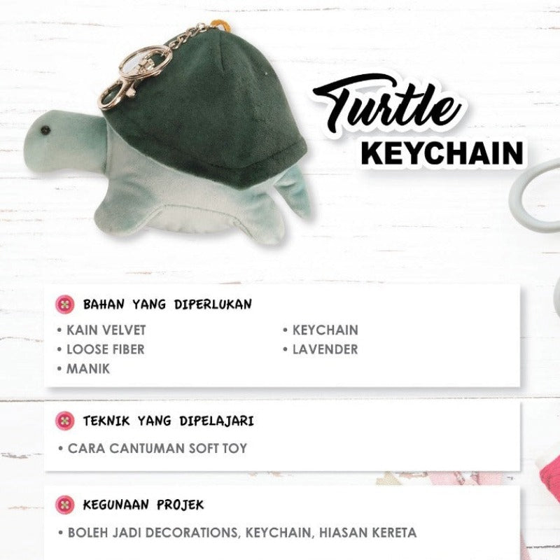 Turtle Keychain Online Workshop