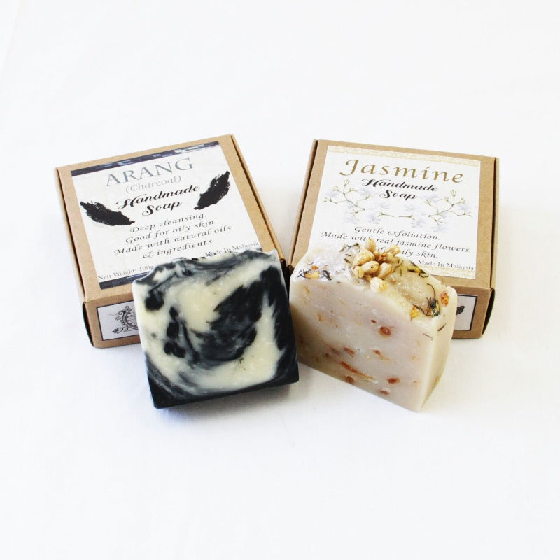Jasmine & Charcoal Handmade Soap (Set)