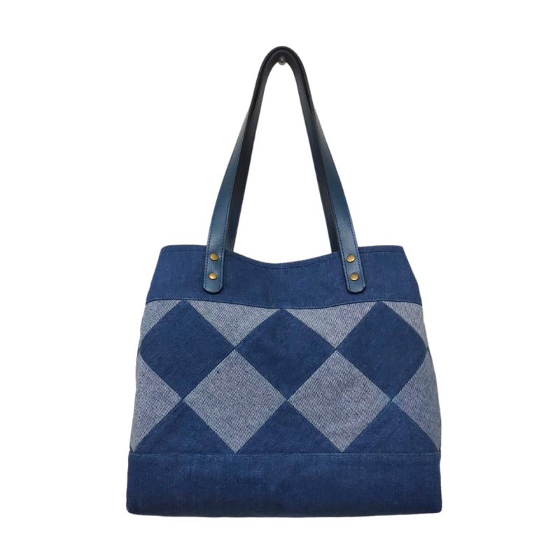 (Premium Group) Blue Denim Handbag Material Pack