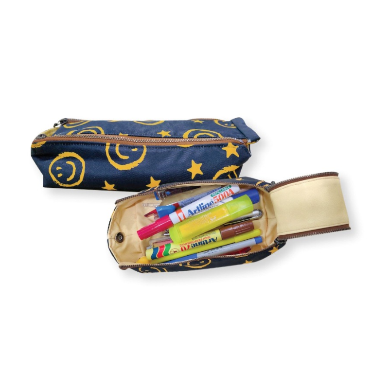 Double Zipper Pencil Case Material Pack