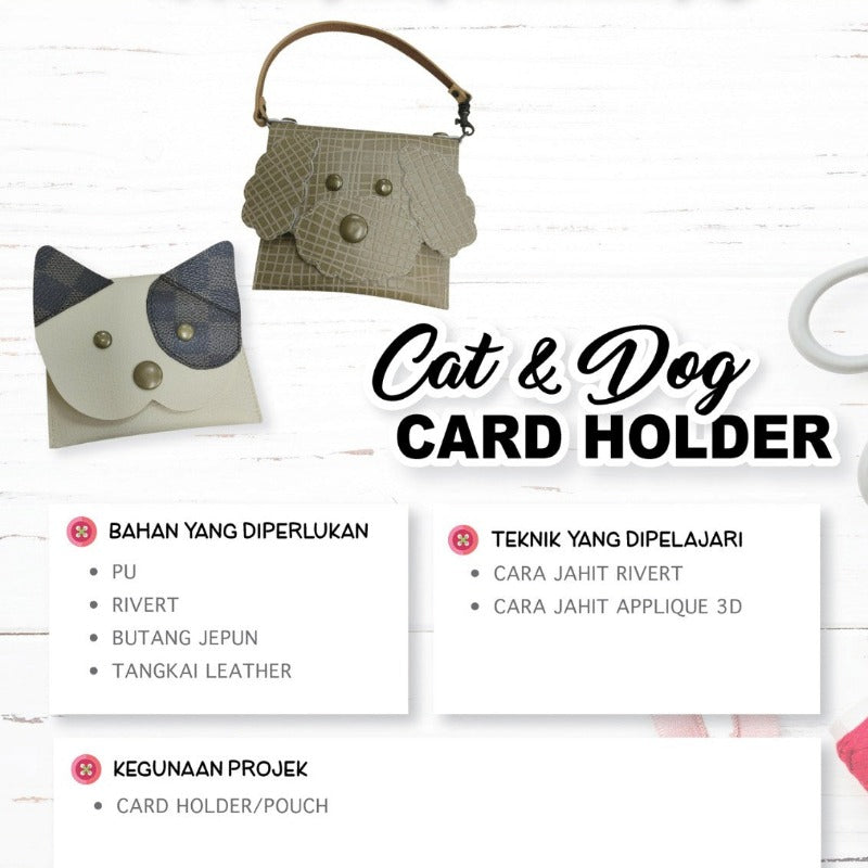 Cat & Dog Card Holder Online Workshop