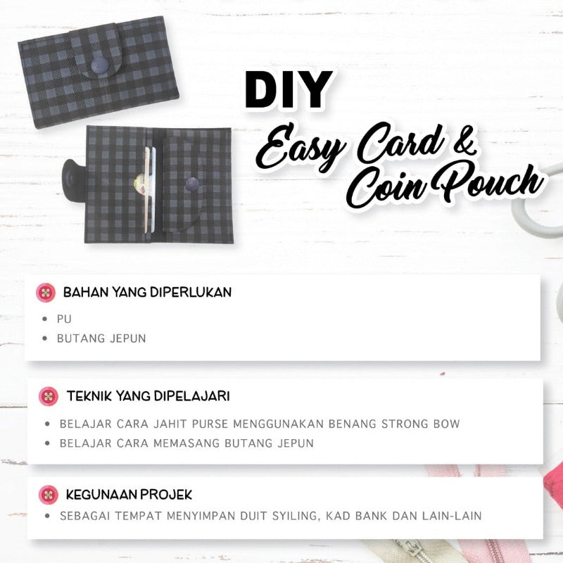 DIY Easy Card & Coin Pouch Online Workshop