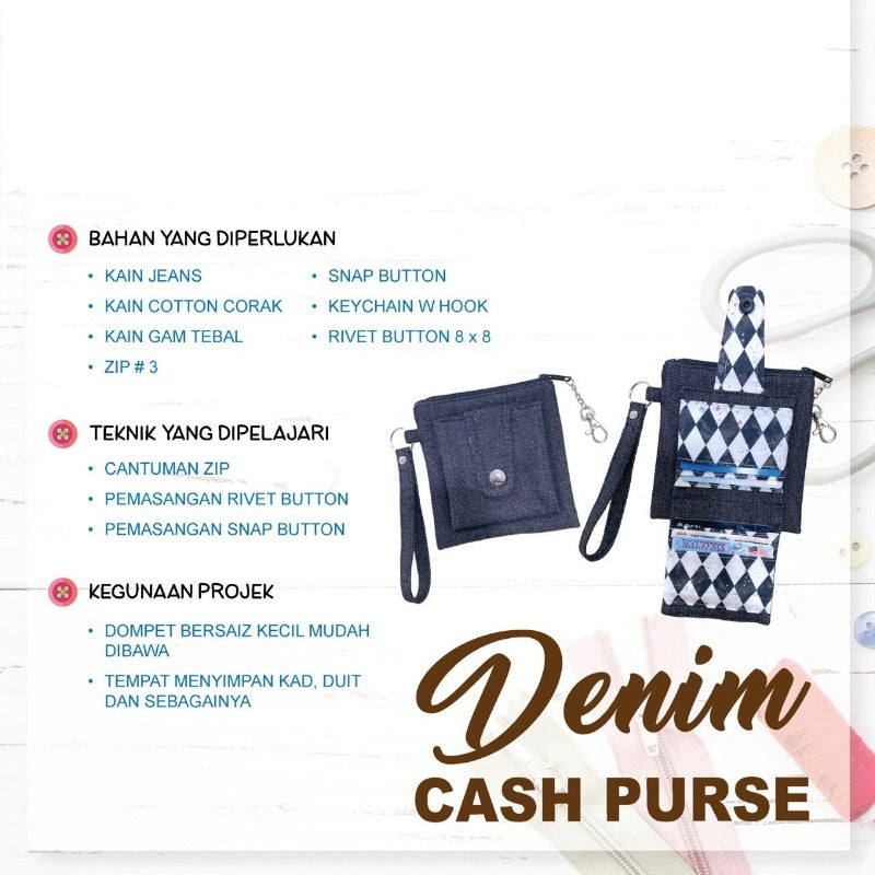 Denim Cash Purse Online Workshop