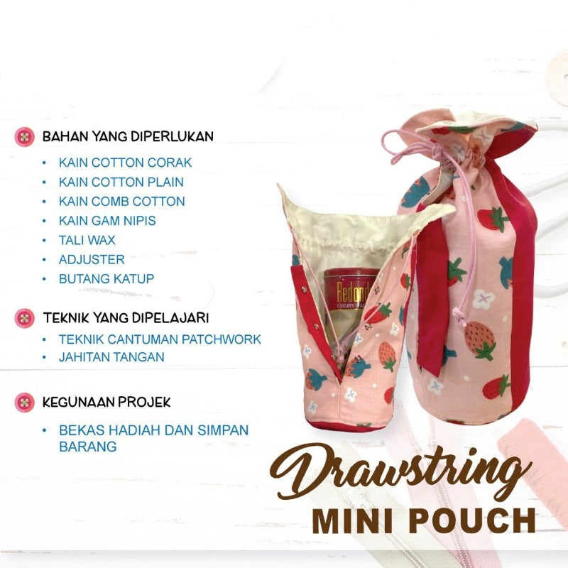 Drawstring Mini Pouch Online Workshop