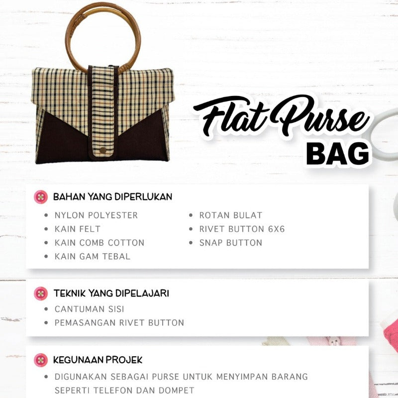 Flat Purse Bag Online Workshop