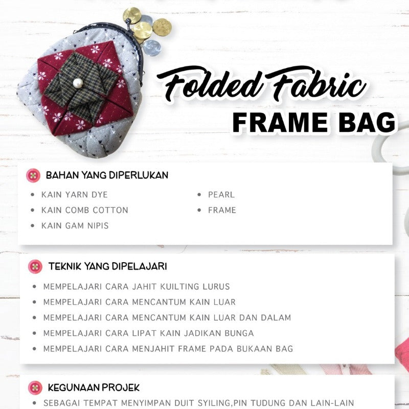 Folded Fabric Frame Bag Online Workshop