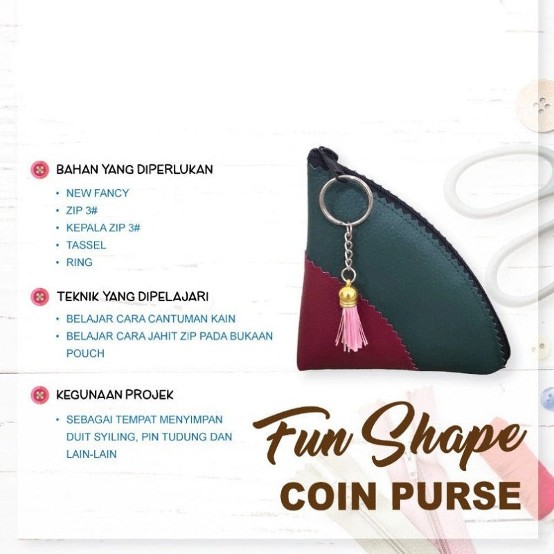 Fun Shape Coin Purse Online Workshop