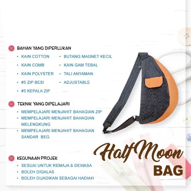 Half Moon Bag Online Workshop