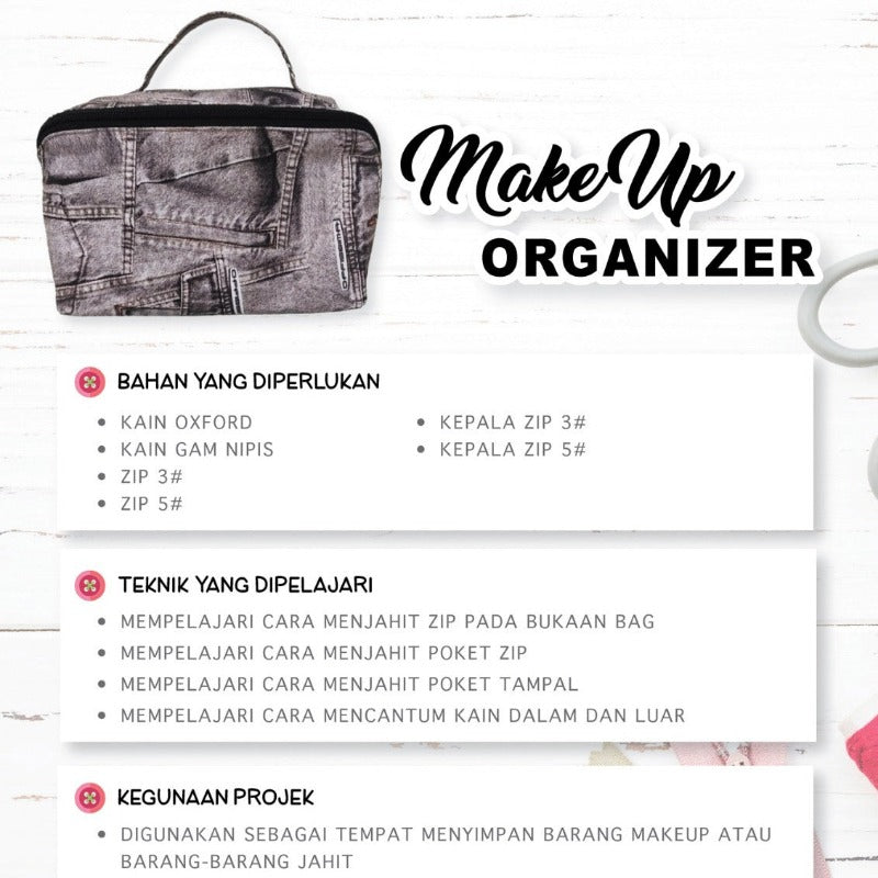 Make Up Organizer Online Workshop