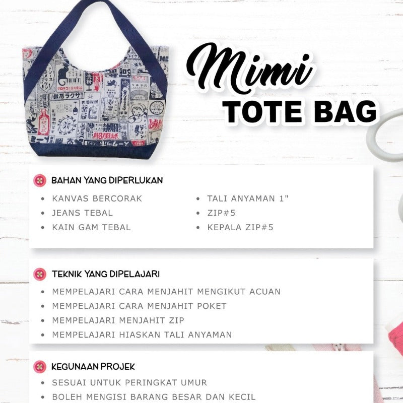 Mimi Tote Bag Online Workshop