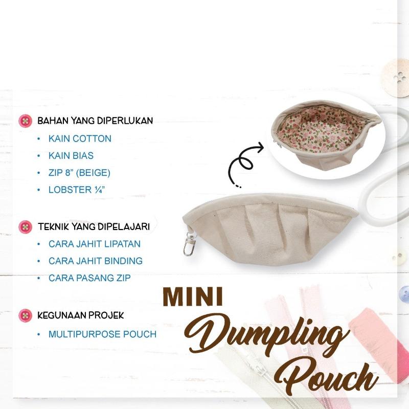 Mini Dumpling Pouch Online Workshop