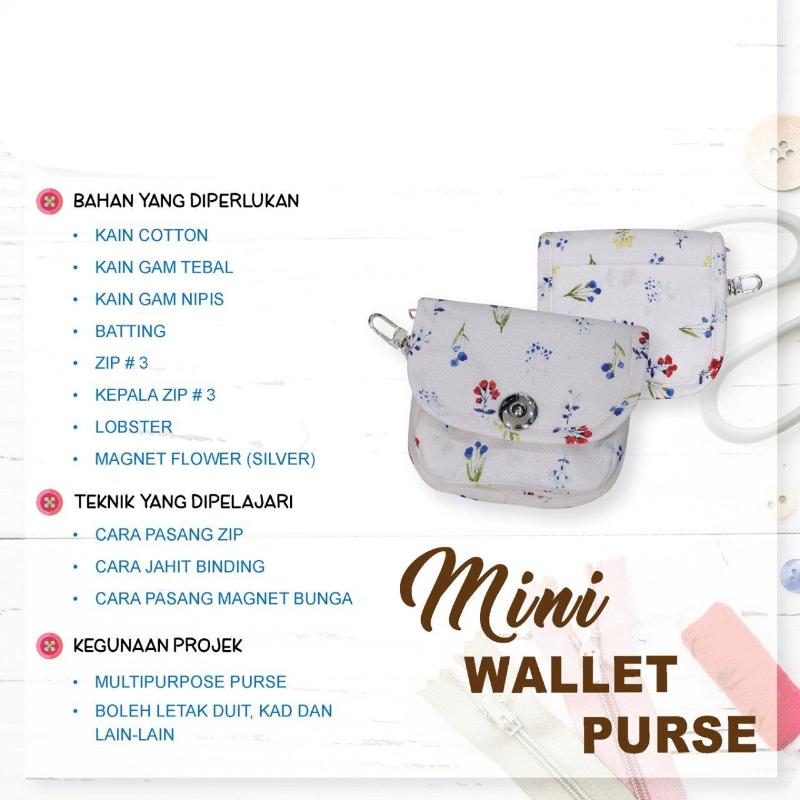 Mini Wallet Purse Online Workshop