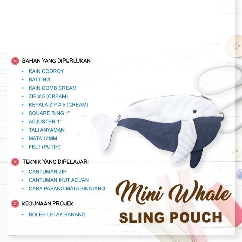 Mini Whale Sling Pouch Online Workshop