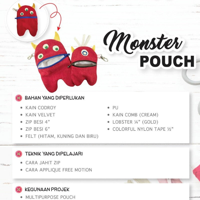 Monster Pouch Online Workshop