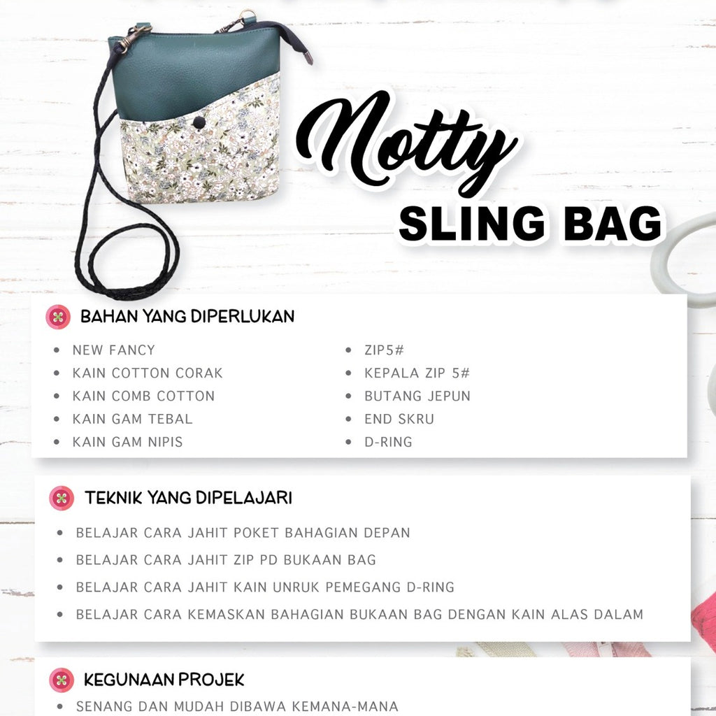 Notty Sling Bag Online Workshop