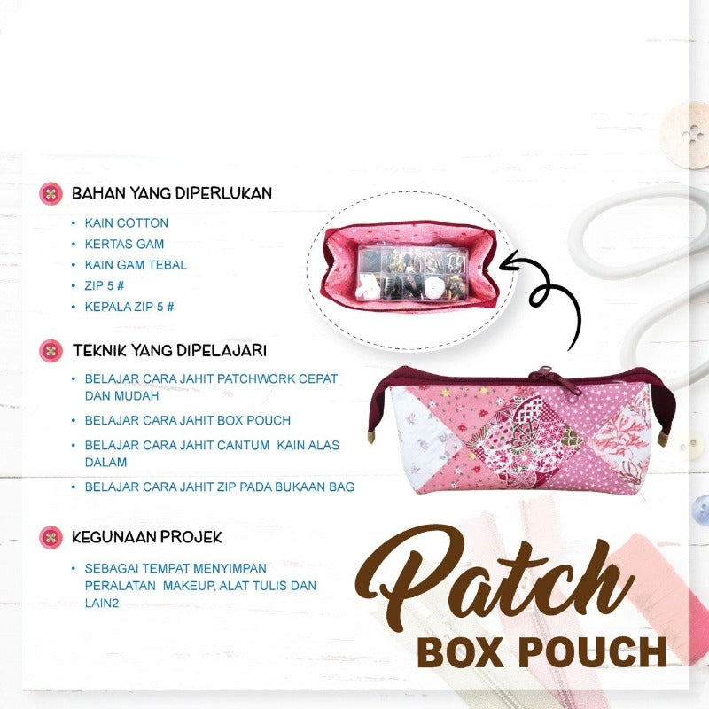 Patch Box Pouch Online Workshop