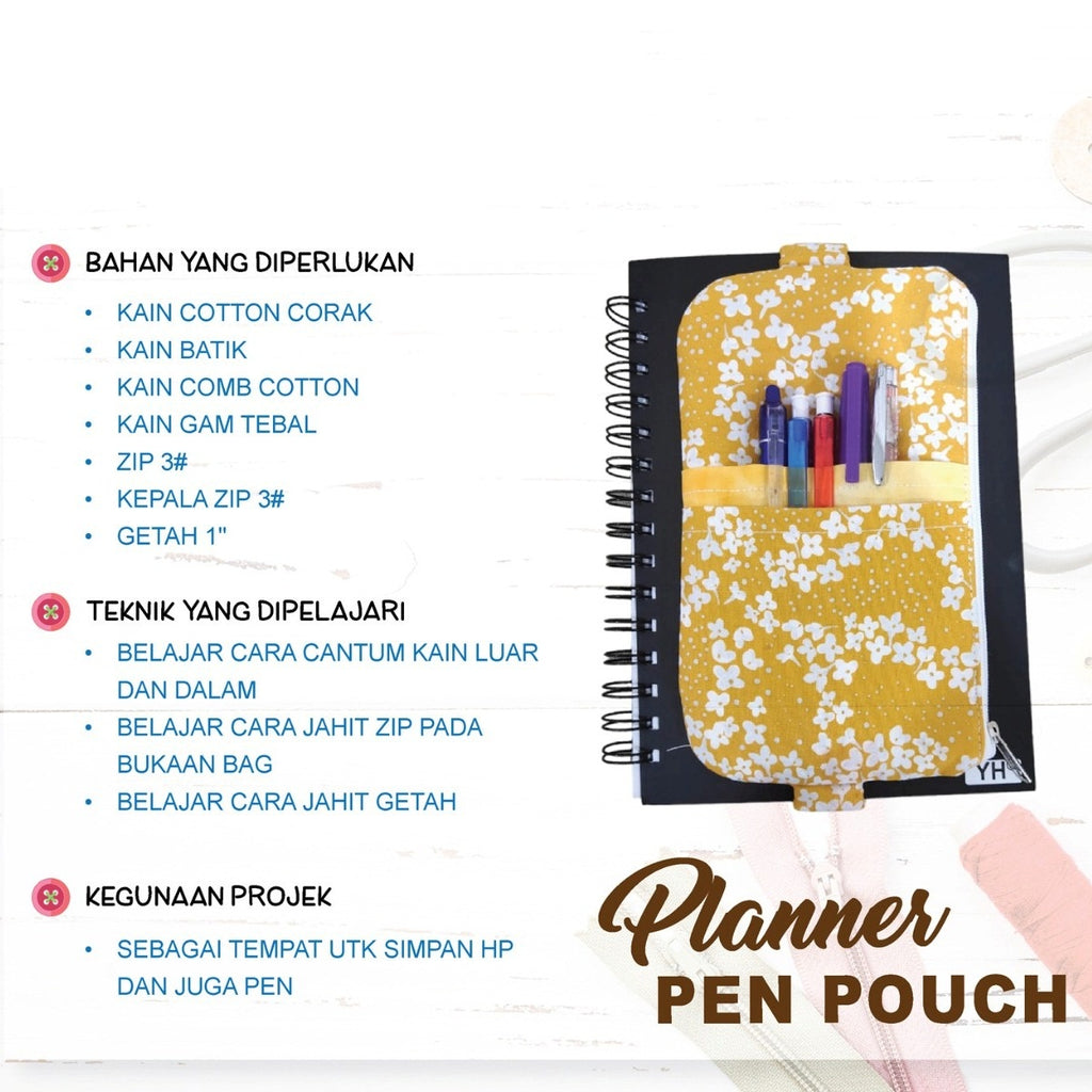 Planner Pen Pouch Online Workshop