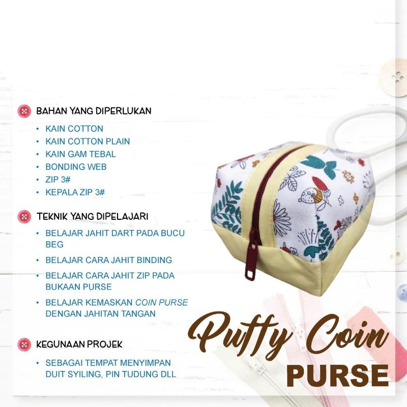 Puffy Coin Purse Online Workshop