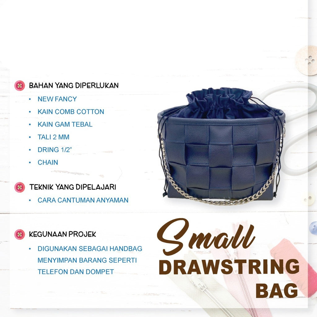 Small Drawstring Pouch Online Workshop