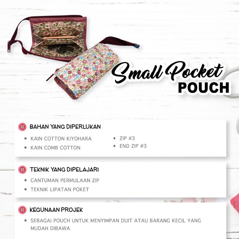 Small Pocket Pouch Online Workshop