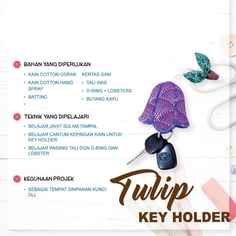 Tulip Key Holder Online Workshop