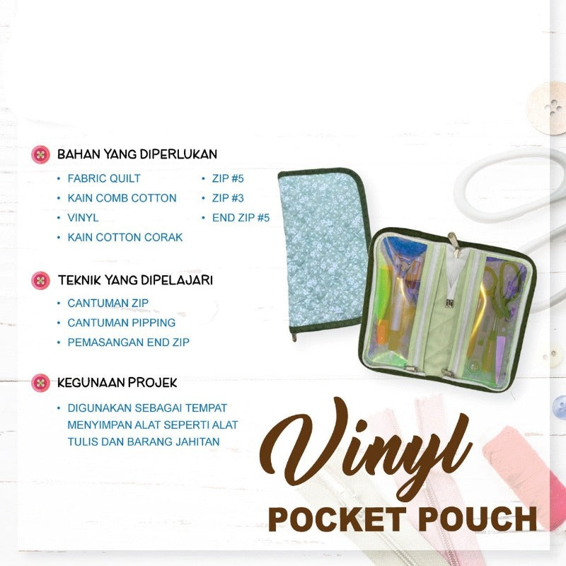 Vinyl Pocket Pouch Online Workshop