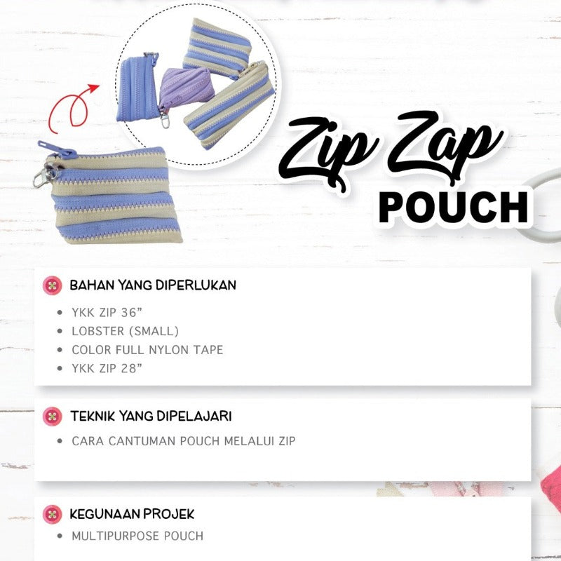 Zip Zap Pouch Online Workshop