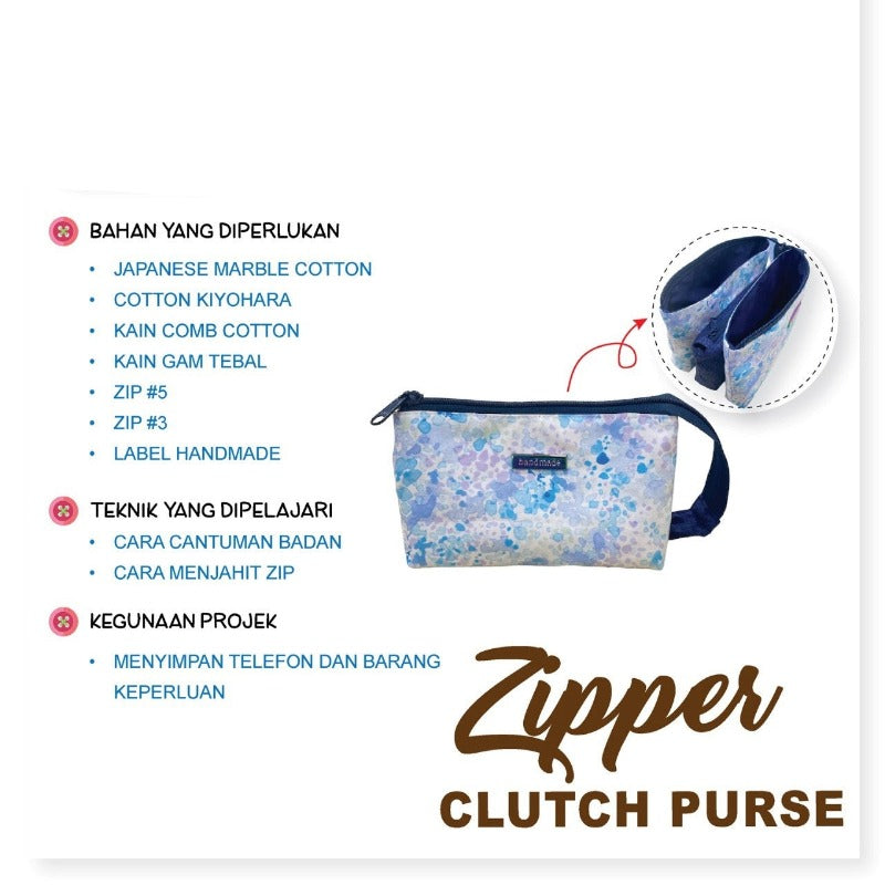 Zipper Clutch Purse Online Workshop