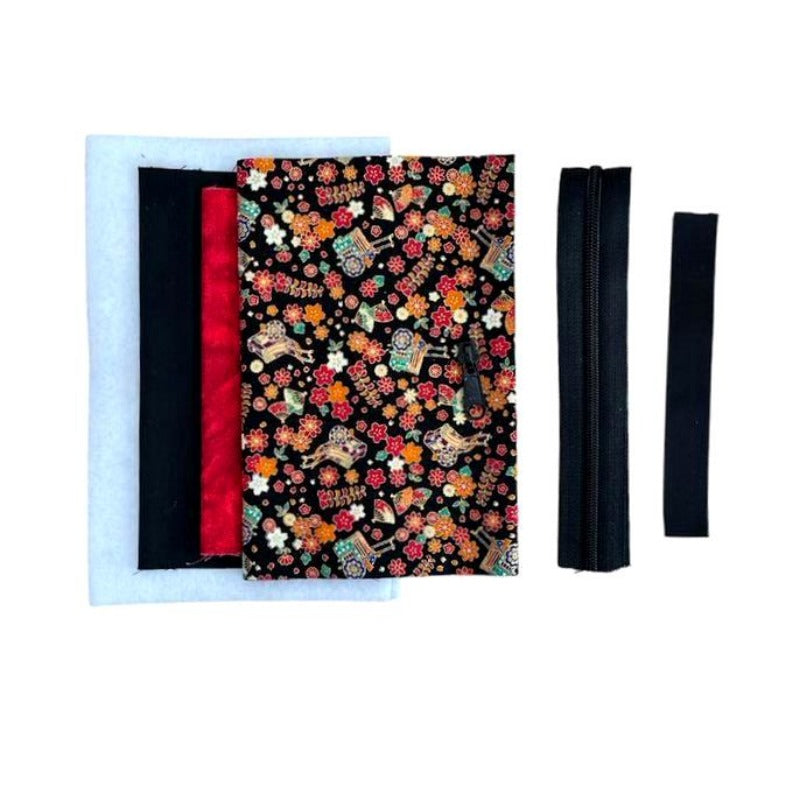 Flying Ship Patchwork Pouch Material Pack