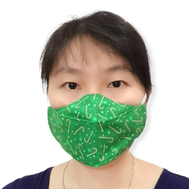 Fashionable Adults 3D Fabric Face Mask with SMMS Filter