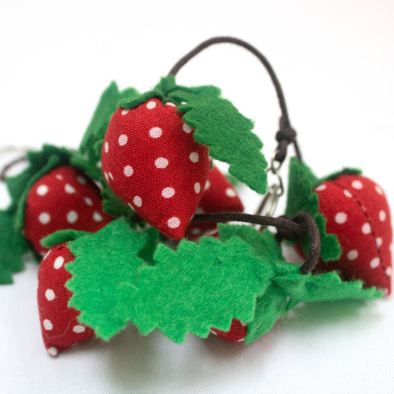 Handmade Strawberry Keychain