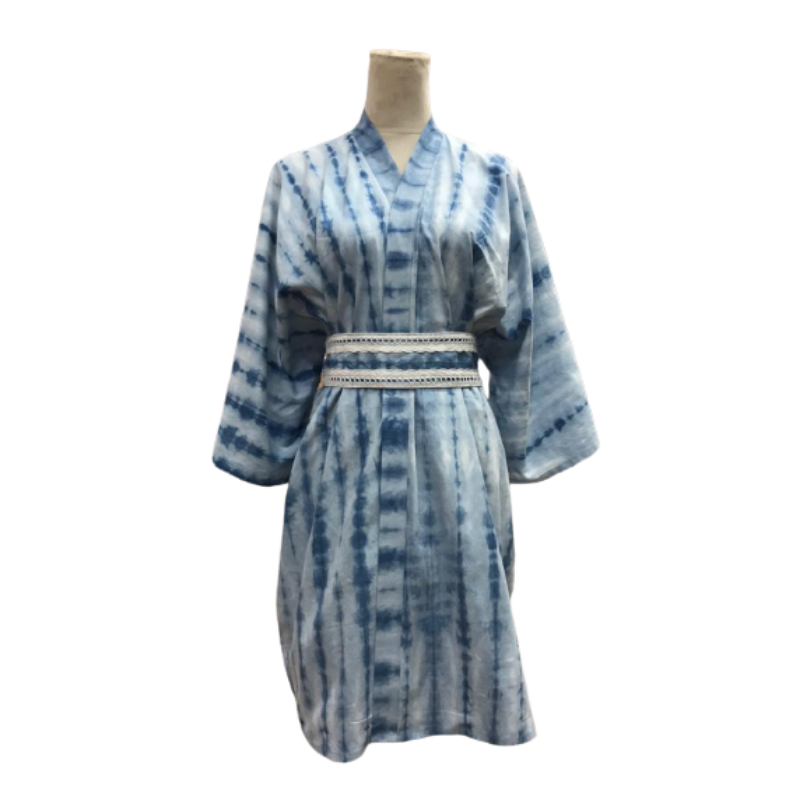 Indigo Kimono Cardigan Material Pack