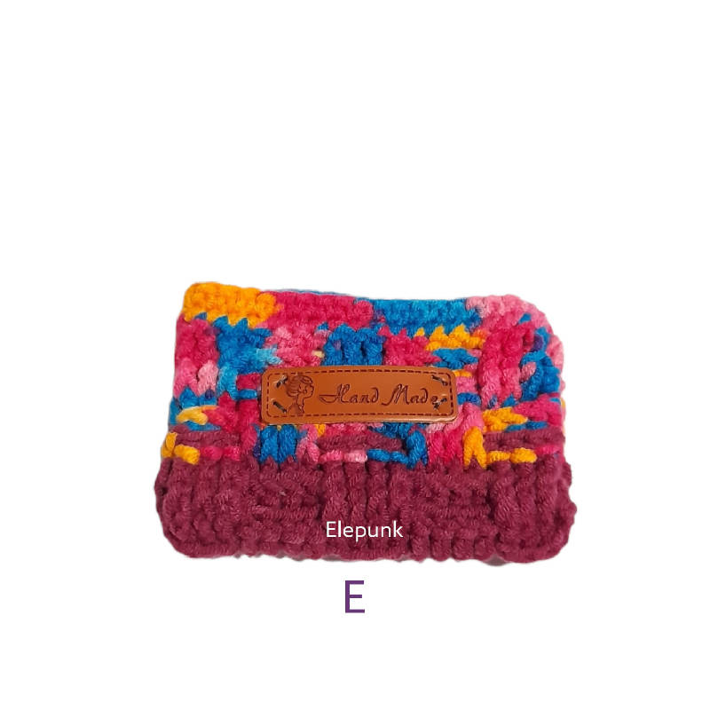 Crochet card holder mixed color
