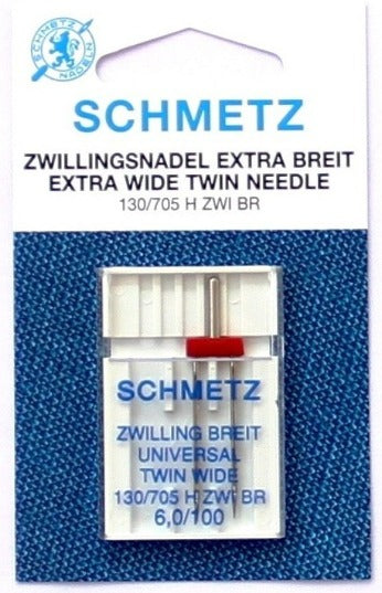 SCHMETZ Extra Wide Twin Needle Size : 6,0