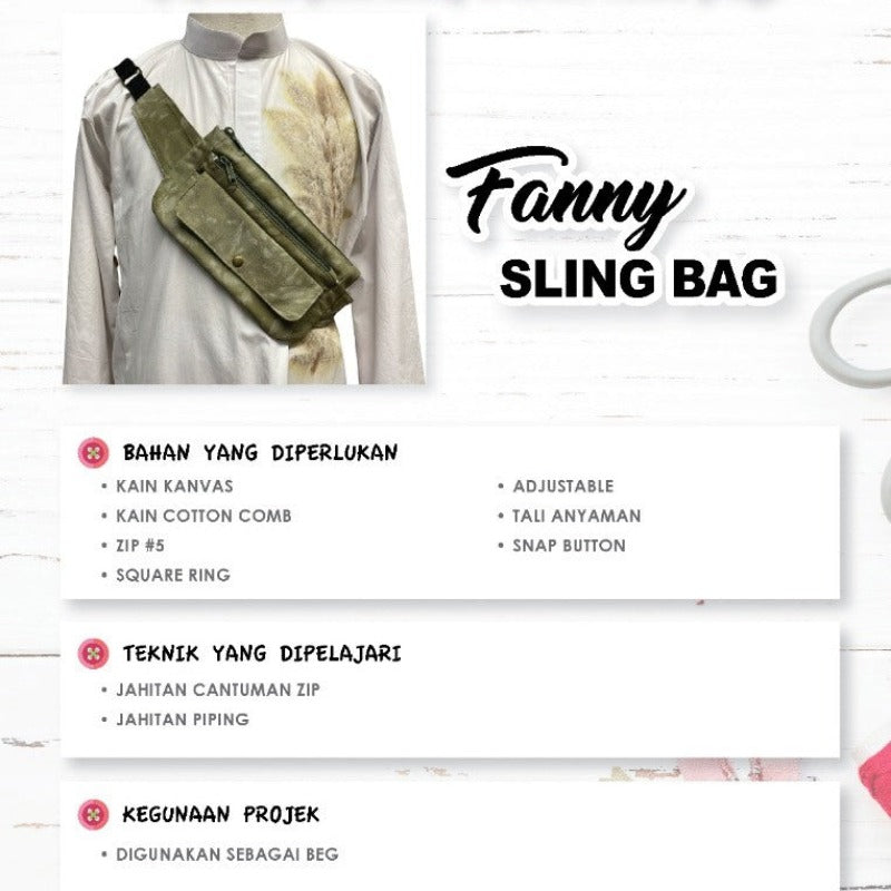 Fanny Sling Bag Online Workshop