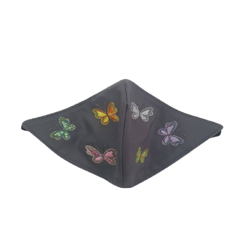Butterfly Embroidery Cotton Face Mask