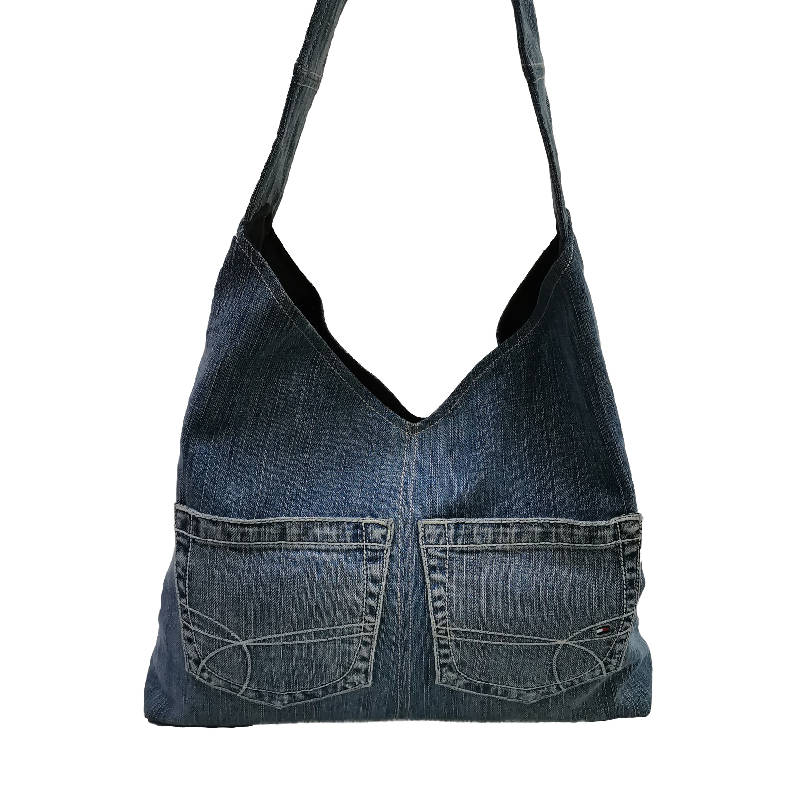 Handmade Upcycled Denim Shoulder Bag