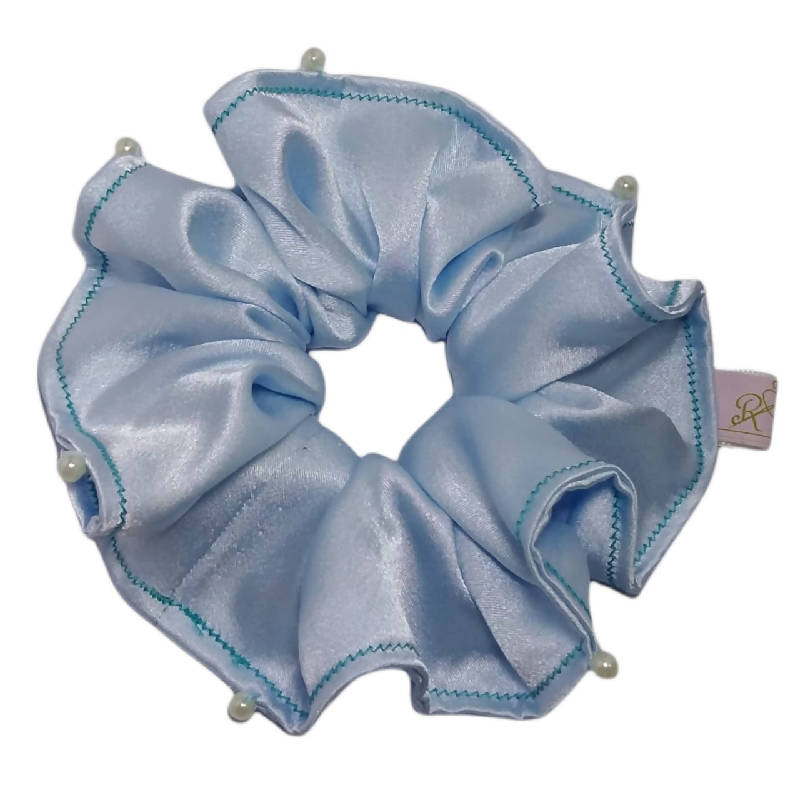 Satin Scrunchies with Pearl