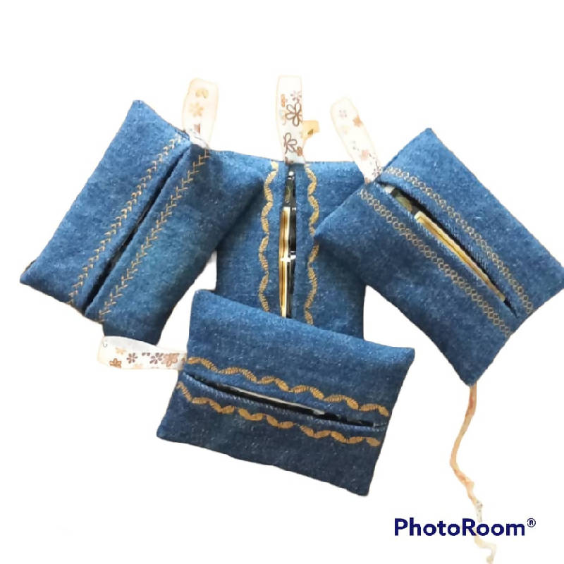 Classic Jeans Tissue Pouch