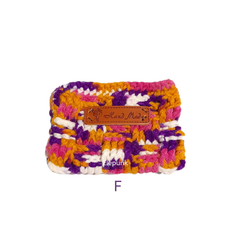 Crochet card holder mixed color