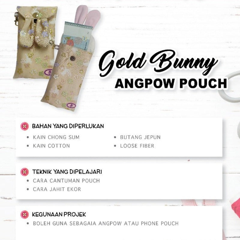 Bunny Angpow Pouch Online Workshop
