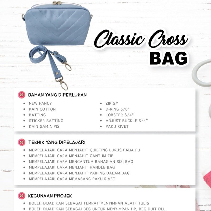 Classic Cross Bag Part 2 Online Workshop