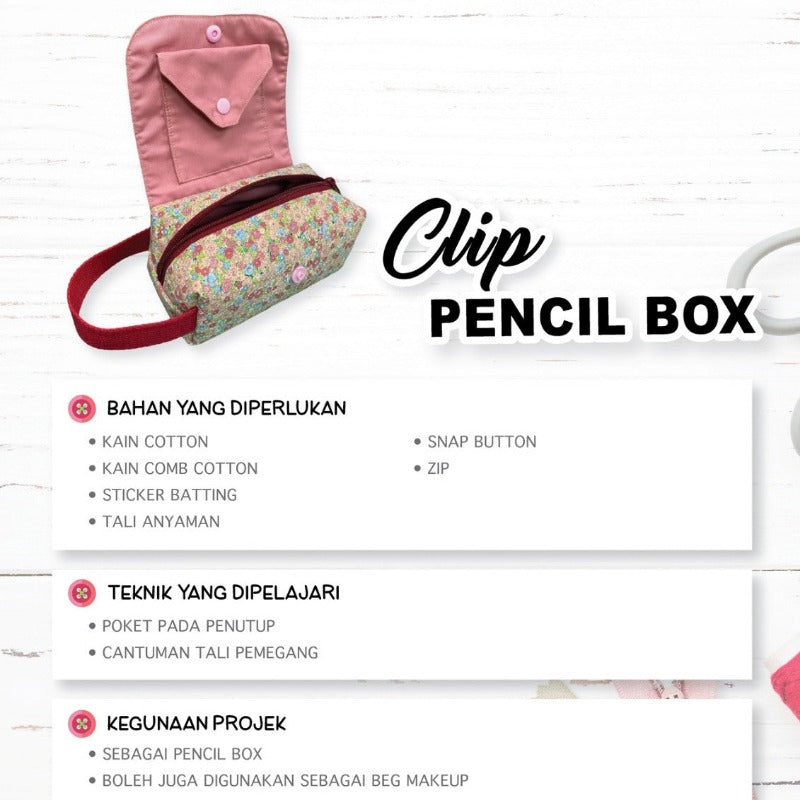 Clip Pencil Box Online Workshop