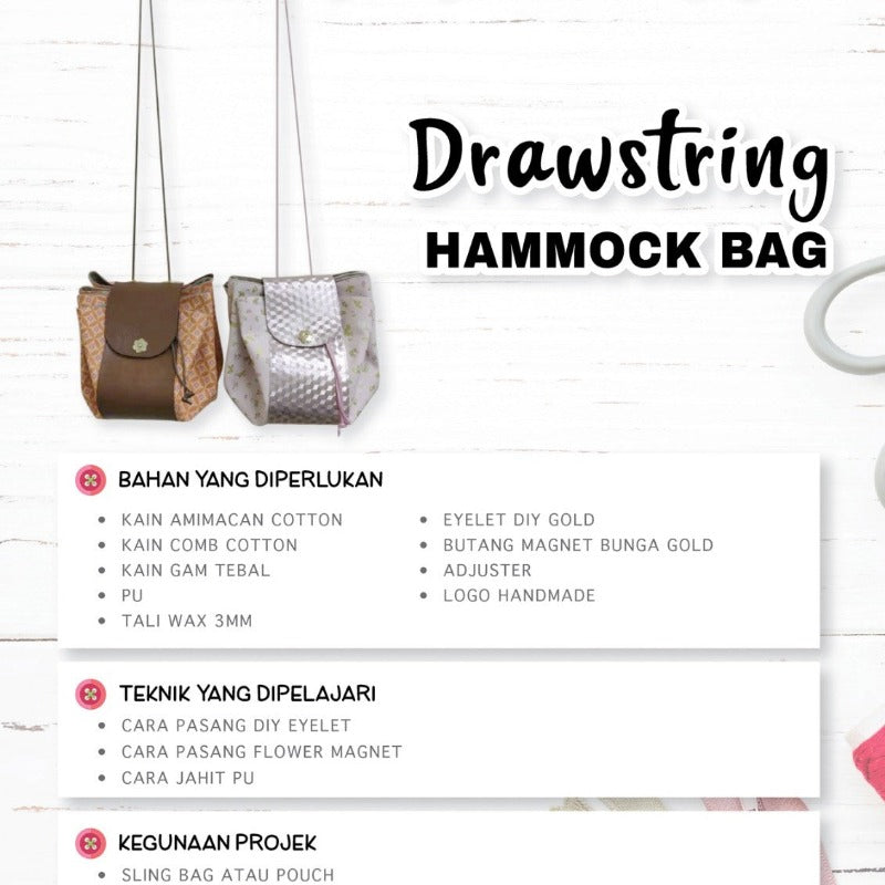 Drawstring Hammock Bag Online Workshop