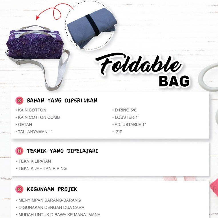 Fold-able Bag Online Workshop