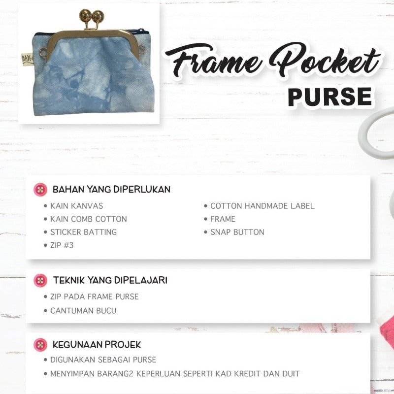 Frame Pocket Purse Online Workshop